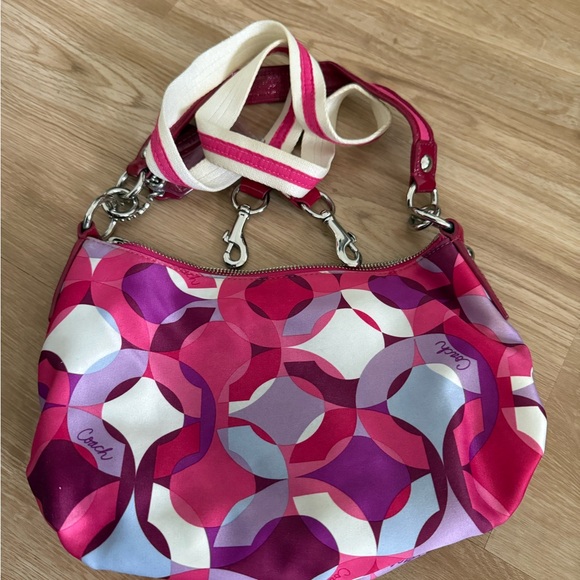 Coach Vintage Pink Poppy Crossbody Bag - Picture 6 of 9